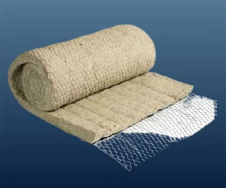 پشم سنگ رولی یک طرف توری (پتویی)
